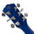 Used Washburn Festival EA15 Mini Jumbo Cutaway Acoustic-Electric Guitar - Flame Transparent Blue 40090-S000085811 View 18