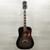 Used Epiphone Dove Studio Solid Top Acoustic Guitar Black @ Neck 40015-S000342922 View 4