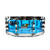 Used Ludwig Vistalite 14 x 5.5 Inch Blue Vintage Snare Drum View 1