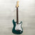 Used Fender American Deluxe Stratocaster Electric Guitar Green 40015-S000343152 View 4