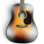 Used Martin DX2E ZIRICOTE BURST Solid Top Acoustic Guitar Sunburst 41130-S000012956 View 2