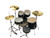Used Tama IMPERIALSTAR 5PCS Drum Kit Brown 22" Kick Drum 41134-S000010107 View 2