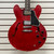 Used Gibson ES-335 Semi-Hollow Electric Guitar Red 6-String 40087-S000243554 View 2
