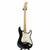 Used Squier STRATOCASTER S Type Electric Guitar Black 6-String View 3