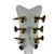 Used Gretsch SYNCHRO-FLC Semi-Hollow Electric Guitar White 6-String 41120-S000039577 View 5