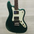 Used Squier Paranormal Rascal Bass HH Bass Guitar Green 40015-S000343458 View 1