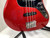 Used Squier AFFINITY J-BASS J Type Bass Guitar Red 4-String 40107-S000159165 View 4