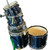 Used Percussion Plus 5PC W/HDWR Drum Shells and Hardware Blue 40009-S000318232 View 1