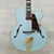 Used D'Angelico Deluxe EXL-1 Hollowbody Electric Guitar - Matte Powder Blue - Case Included 40112-S000185209 View 1