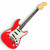 Used Fender MIJ LIMITED INTERNATIONAL COLOR STRAT S Type Electric Guitar Red 6-String 41130-S000013098 View 1