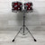 Used Ludwig Accent Dual 8x8 10x8 Toms With Stand Red 40051-S000120727 View 1