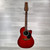Used Ovation 6751 Standard Balladeer Acoustic-electric Guitar - Red - AS IS - See Description - Case Included 40112-S000185475 View 3