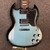 Used Gibson SG 61 REISSUE HEADSTOCK REPAIR SG Type Electric Guitar Blue 6-String 40111-S000197979 View 1