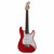 Used Squier MINI STRAT S Type Electric Guitar Red 6-String View 3