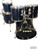 Used Tama SWINGSTAR 6PC BASSDRUM/ROCKSTAR DX TOMS Vintage Drum Shell Kit Black 41136-S000158839 View 1