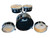 Used Pearl RHYTHM TRAVELER 4PC W/ HDWR Drum Shells and Hardware Black 41124-S000215229 View 1