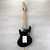 Used First Act SINGLE HUMBUCKER ELECTRIC S Type Electric Guitar Black 6-String 41124-S000215291 View 7