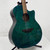 Used Luna gypsy Quilt Teal Acoustic Guitar Green 40042-S000279536 View 4
