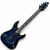 Used Schecter OMEN ELITE 6 STRING S Type Electric Guitar Blue 6-String 41130-S000013240 View 1