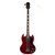 Used Epiphone EB-3 Bass Guitar Red 4-String 41119-S000040079 View 2