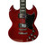 Used LEO JAYMEZ DOUBLE CUT SG Type Electric Guitar Red 6-String 40009-S000319416 View 2