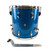 Used Ludwig Super Classic 3 piece 1965 Vintage Drum Shell Kit Blue Sparkle 41119-S000040131 View 7