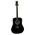 Used Johnson JG-555 BLK Laminate Top Acoustic Guitar Black 40009-S000319520 View 1