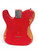 Used PARTSCASTER TELE T Type Electric Guitar Red 6-String 41130-S000013311 View 5