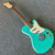 Used Danelectro MOD 7 Double Cut Electric Guitar Blue 7-String 40111-S000198589 View 7