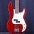 Used Squier AFFINITY P BASS P Type Bass Guitar Red 4-String 41140-S000143531 View 1