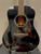 Used Yamaha LL16D Solid Top Acoustic Guitar Black 41129-S000022777 View 2