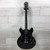 Used Washburn Oscar Schmidt OE-30 Delta King Semi-Hollow Electric Guitar Black 40051-S000121234 View 2