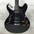 Used Washburn Oscar Schmidt OE-30 Delta King Semi-Hollow Electric Guitar Black 40051-S000121234 View 1