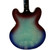 Used Epiphone ES-335 FIGURED IG Semi-Hollow Electric Guitar Blue 6-String 40009-S000320262 View 8