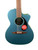 Used Fender NEWPORTER PLAYER Laminate Top Acoustic Guitar Blue 41136-S000159466 View 2