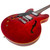 Used 2005 Epiphone Dot Semi-Hollow Electric Guitar (Left Handed) - Cherry Red 40090-S000086766 View 6