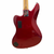 Used Squier 2011 JAGUAR VINTAGE MODIFIED JAGUAR Bass Guitar Red 4-String 41126-S000094359 View 6
