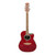 Used Ovation APPLAUSE AE128 Solid Top Acoustic Guitar Red 41130-S000013542 View 2