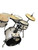 Used Ludwig 4 PC COMPLETE QL POCKET KIT Drum Shells and Hardware Silver/Gray 41136-S000159634 View 1