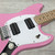 Used Squier Sonic Mustang Offset Double Cutaway Electric Guitar Pink 40051-S000121657 View 6