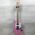 Used Squier Sonic Mustang Offset Double Cutaway Electric Guitar Pink 40051-S000121657 View 2