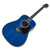 Used Oscar Schmidt OG2 Dreadnought Acoustic Guitar - Blue 40090-S000086954 View 2