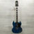 Used Epiphone Exclusive SG Custom Electric Guitar Blue 40015-S000348233 View 4