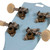 Used Kala LIGHT BLUE BURST SOPRANO DOLPHIN Ukulele Blue View 4