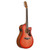 New Ibanez AAM50CE Advanced Auditorium Acoustic Electric Guitar - Coral Red Burst Open Pore 40051-010AAM50CECRO View 1