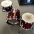 Used Ludwig CLASSIC BIRCH 3 PIECE Drum Shell Kit Red 40111-S000200685 View 3