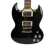Used Epiphone SG MUSE SG Type Electric Guitar Black 6-String 41120-S000041753 View 1