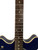 Used Oscar Schmidt OE-30 DELTA KING Semi-Hollow Electric Guitar Blue 6-String 41136-S000160173 View 3