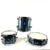 Used Ludwig QuestLove Breakbeat 4 piece Drum Shell Kit Blue Sparkle 41119-S000040976 View 3