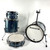 Used Ludwig QuestLove Breakbeat 4 piece Drum Shell Kit Blue Sparkle View 1
